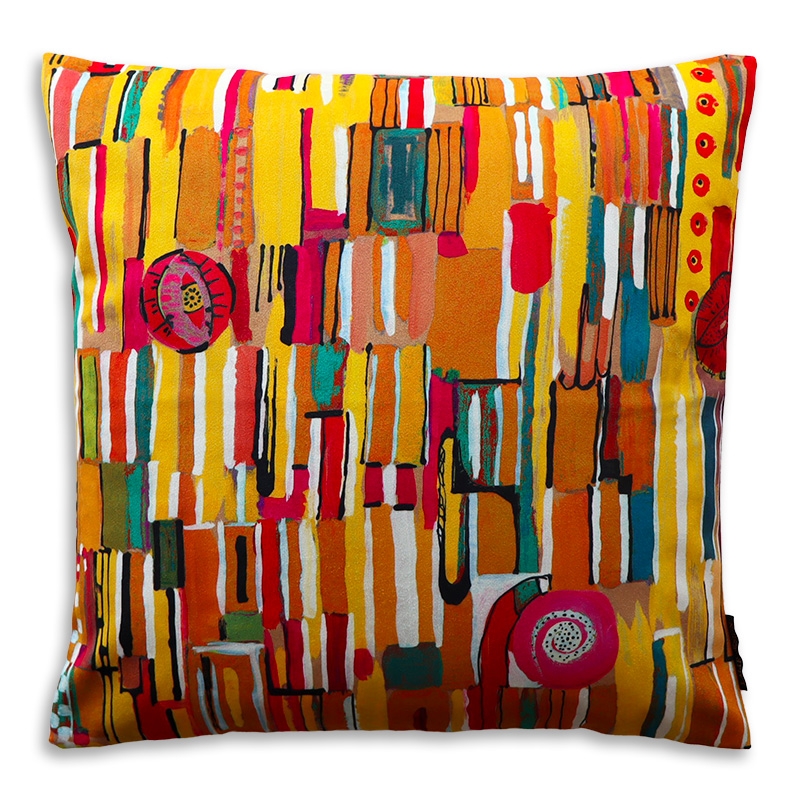 Coussin - TIKAL ocre