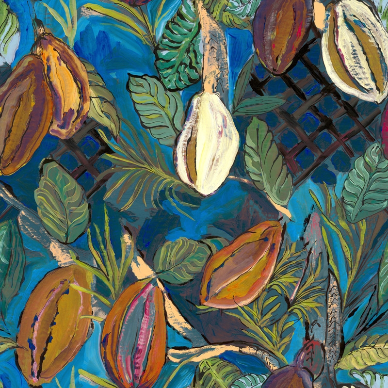 Tissu TRINIDAD canard