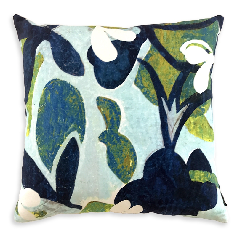 Coussin - ALOHA cyan