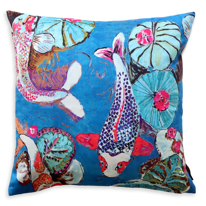 Coussin - KOHAKU bleu
