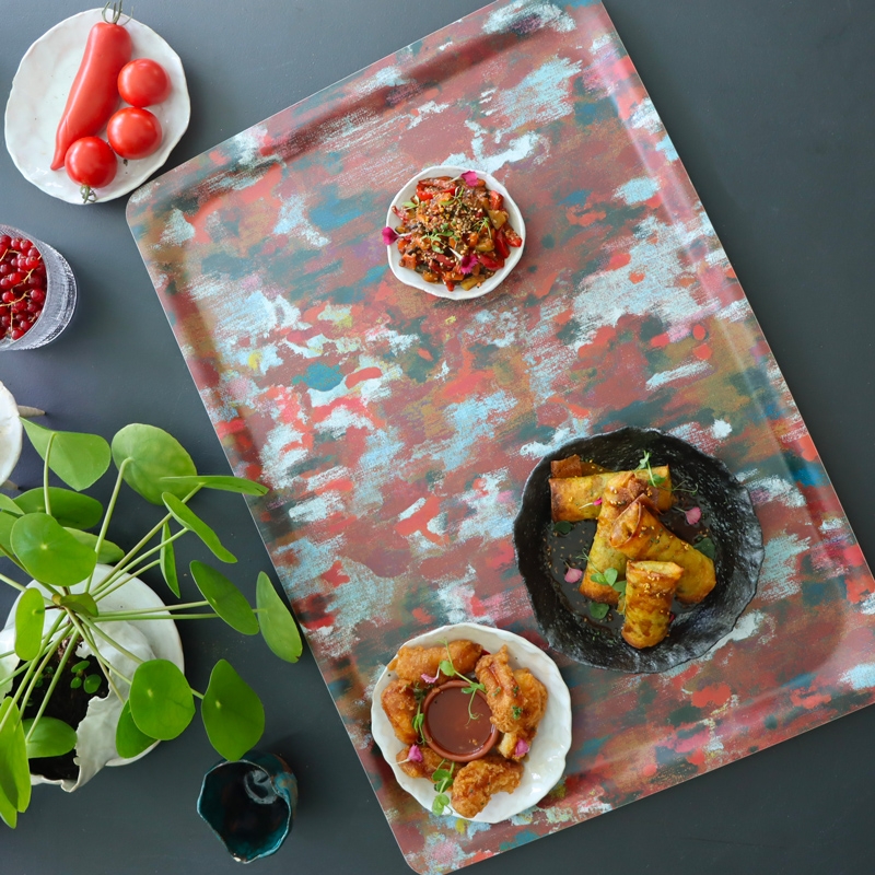 Plateau FUSION rouge