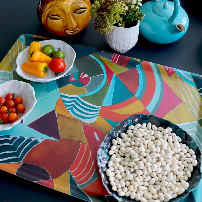 Plateau MAKEBA rouge