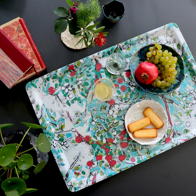 Plateau POMME D'API turquoise