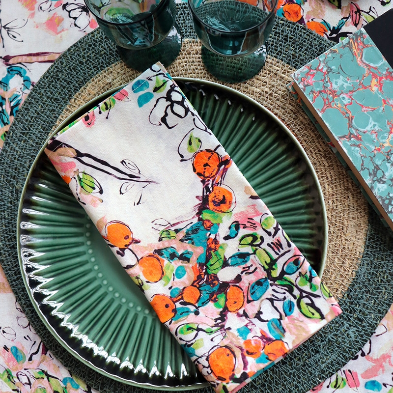 Lot de 4 serviettes - POMME...