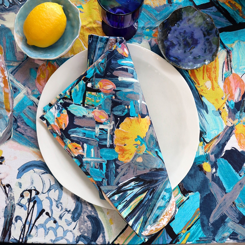 Lot de 4 serviettes - TAM...