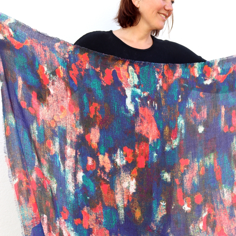 FOULARD - LAINE ET SOIE