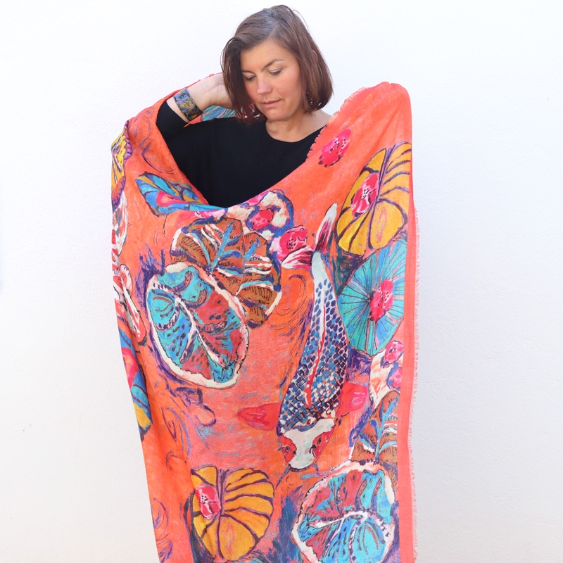 FOULARD - KOHAKU orange