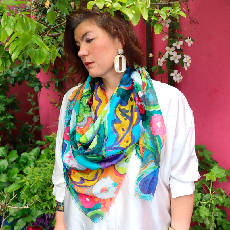 FOULARD - ALICE bleu