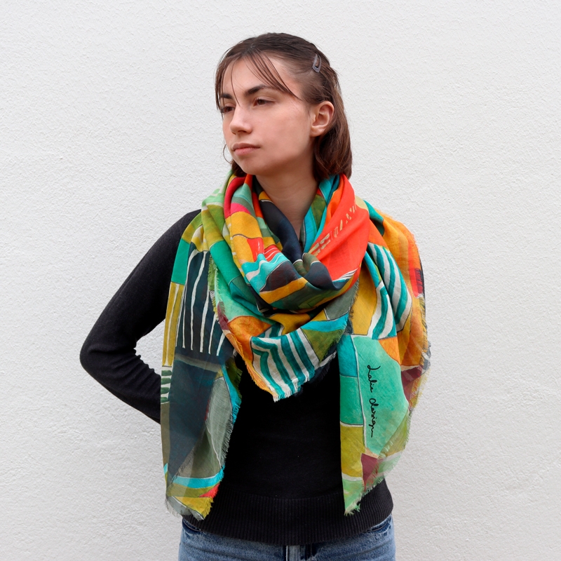 FOULARD - MAKEBA rouge