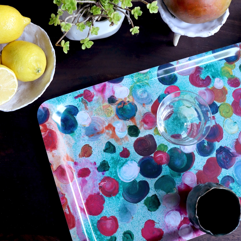 Plateau BUBBLE turquoise