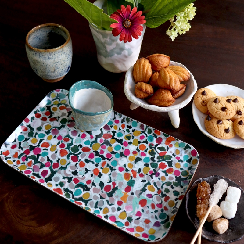 Plateau GALUCHAT orange