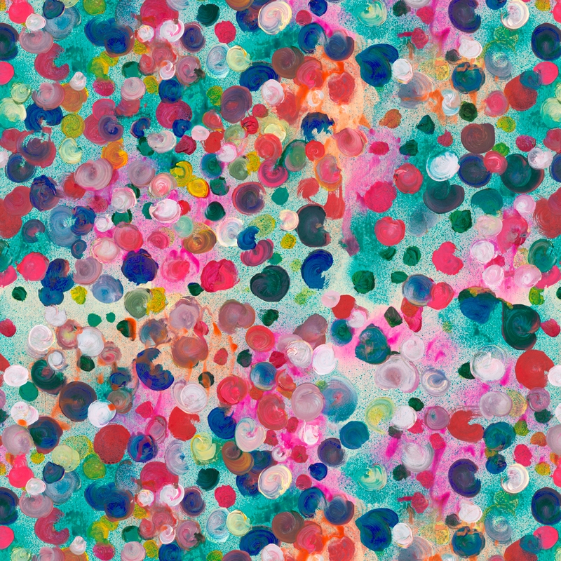 Tissu BUBBLE turquoise