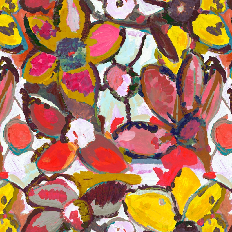 Tissu LUCETTE terracotta