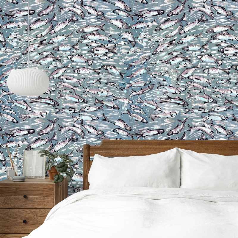 PAPIER PEINT - ETEL celadon...