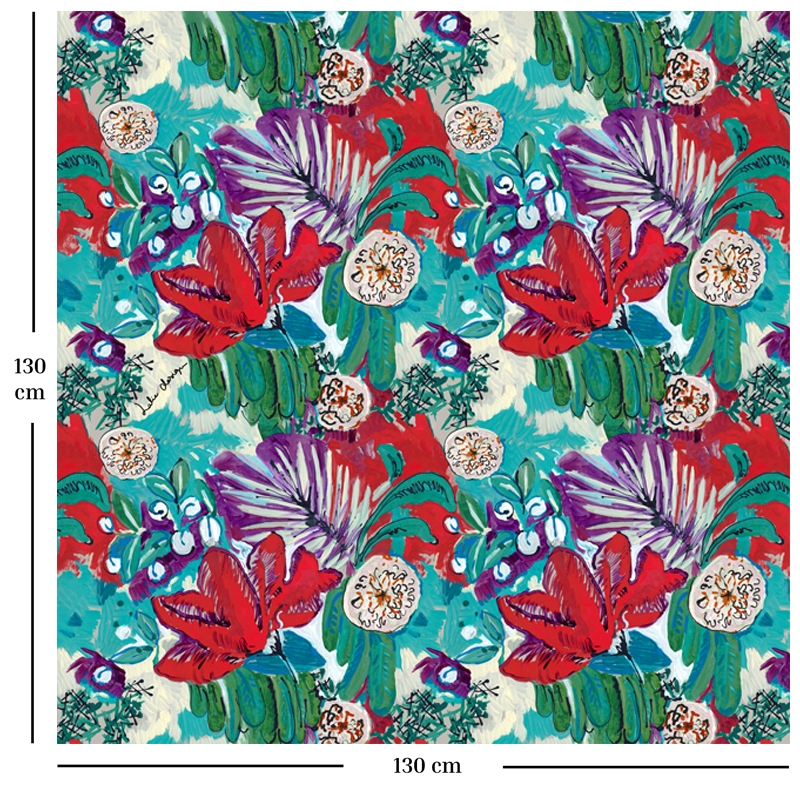 FOULARD - ACANTHE rouge