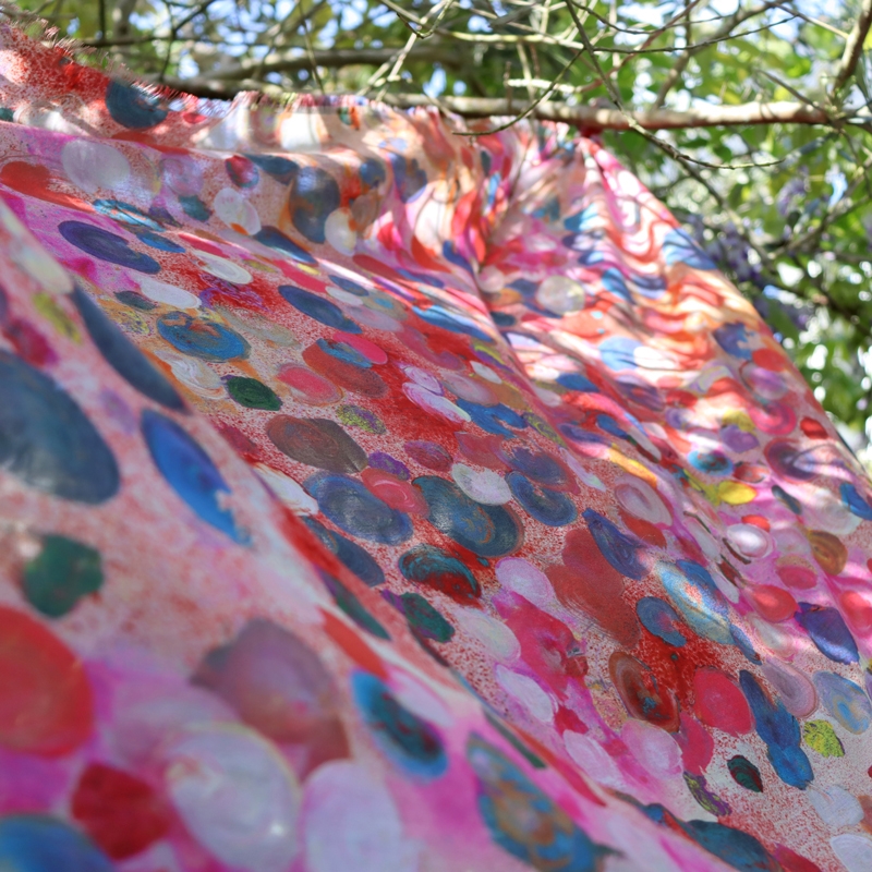 FOULARD - BUBBLE rose