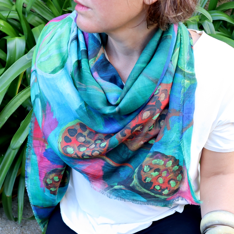 FOULARD - NENUPHAR verde