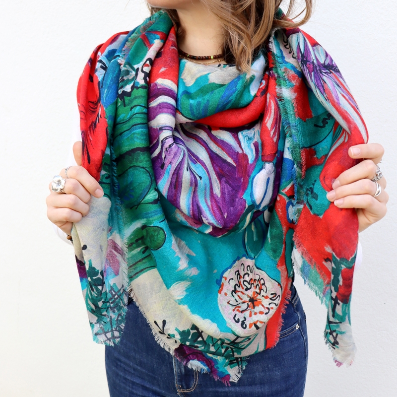 FOULARD - ACANTHE rouge