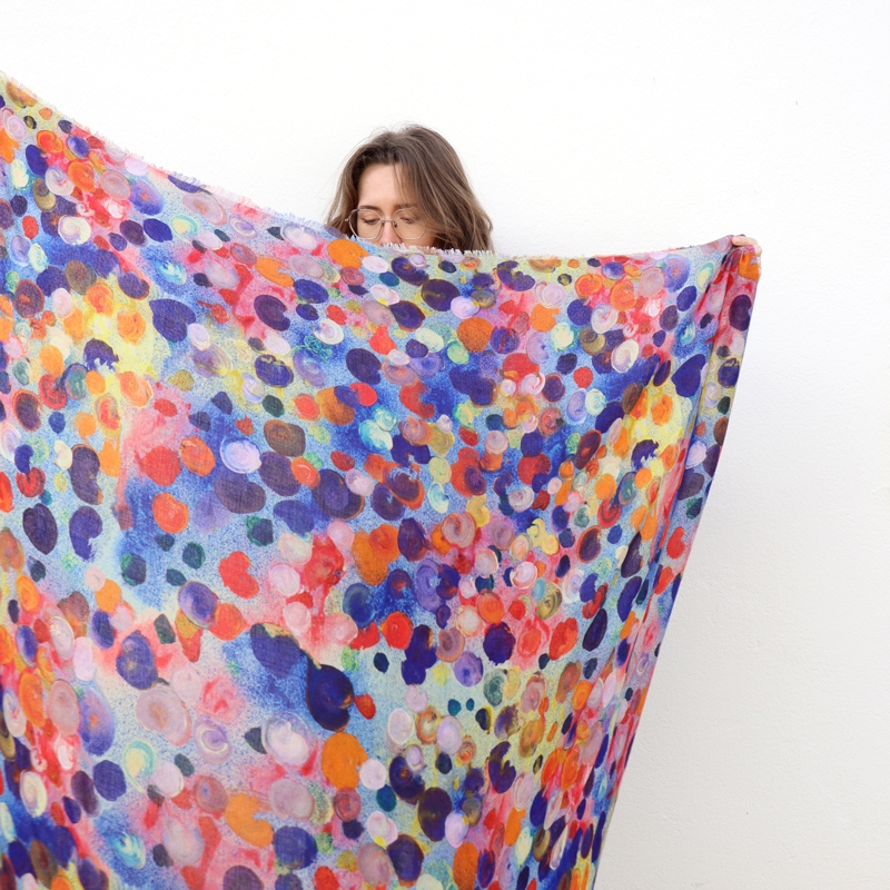FOULARD - BUBBLE orange