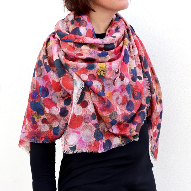 FOULARD - BUBBLE rose