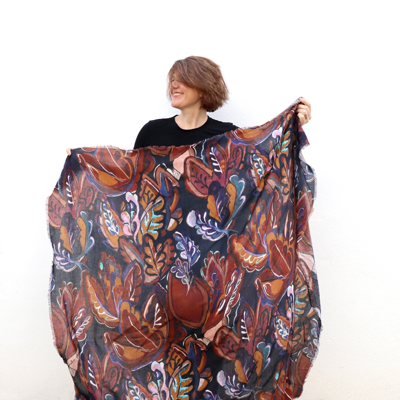 FOULARD - CANOPE ocre