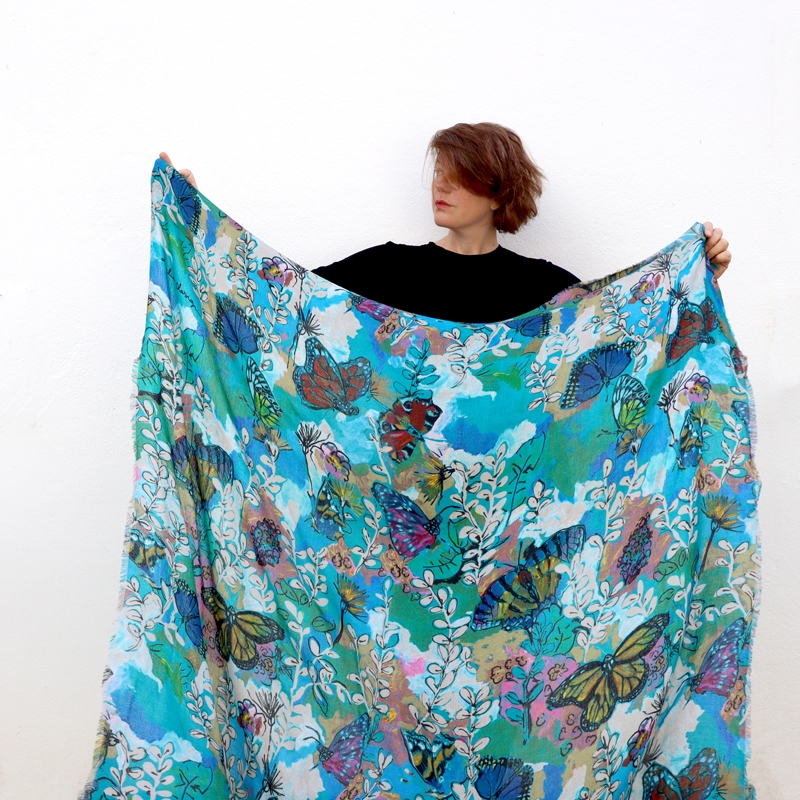 FOULARD - LILIE aqua