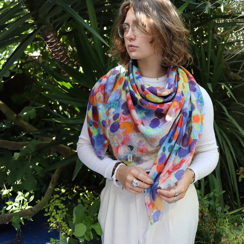 FOULARD - BUBBLE orange