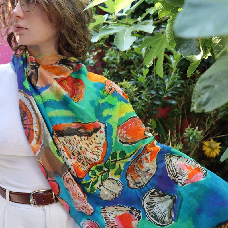 FOULARD - COQUILLAGES one