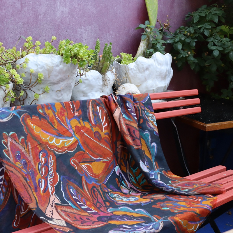 FOULARD - CANOPE ocre