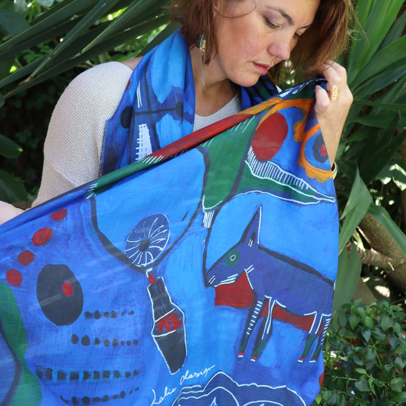 FOULARD - BOLERO bleu