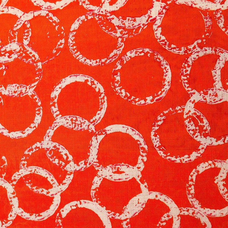 Tissu BANGLES orange