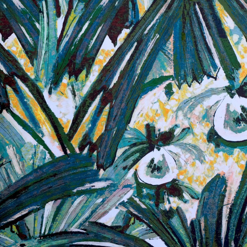 Tissu COCONUTS jaune *FS