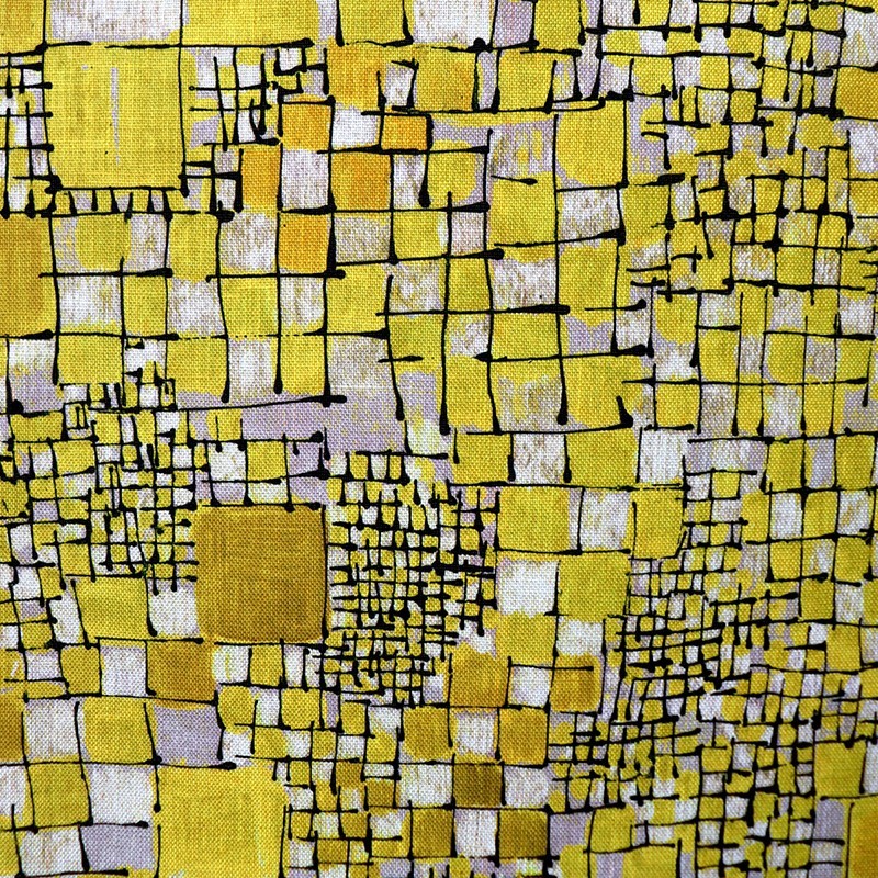 Tissu RUBISCUBE jaune *FS