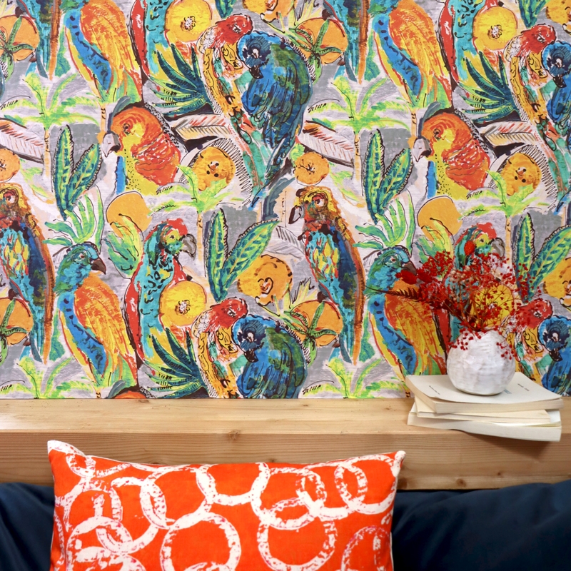 Papier peint PAPAGAI jaune