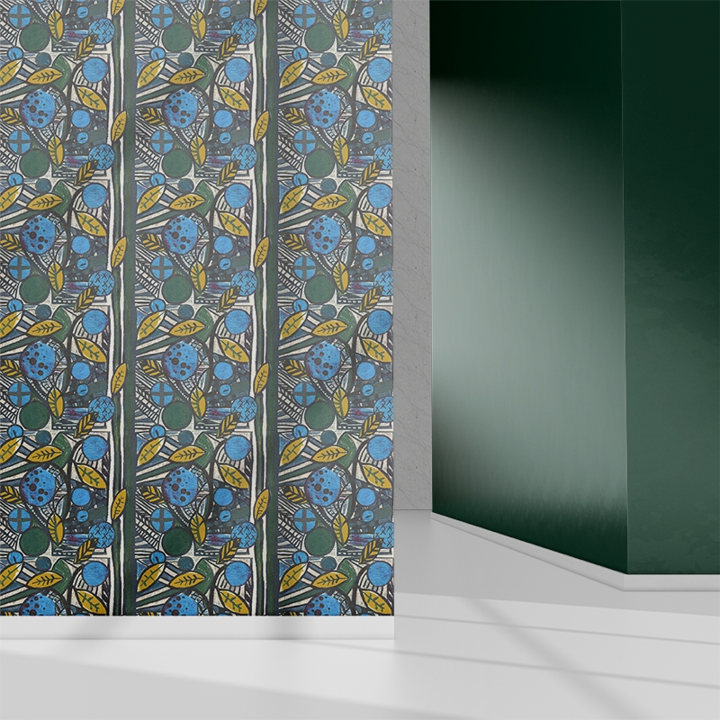 Papier peint TOMIKO bleu