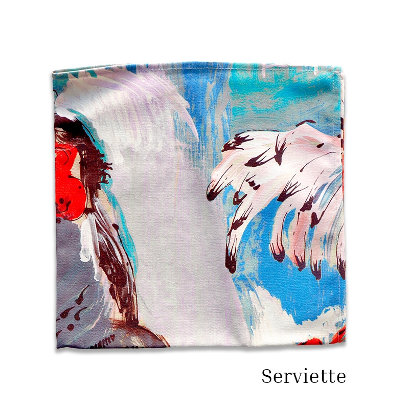 Lort de 4 Serviettes -...